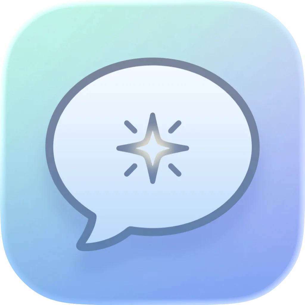 Promptia app icon - AI assistance for your text on macOS