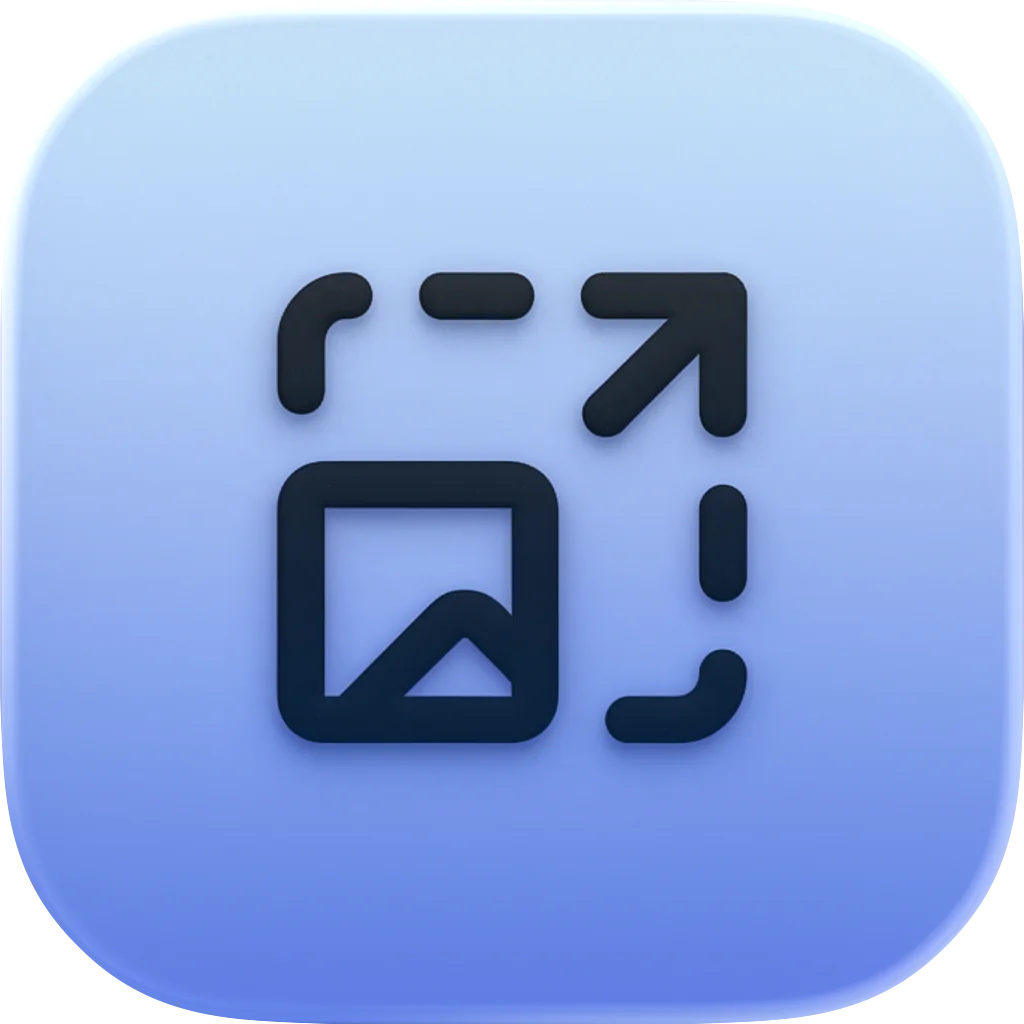 UpscalerAI app icon - AI-powered image upscaling for macOS