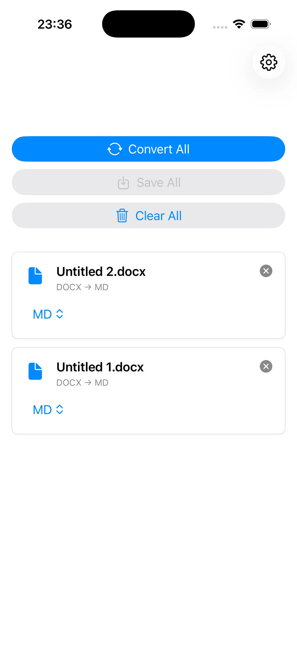 FormatShift iOS conversion options